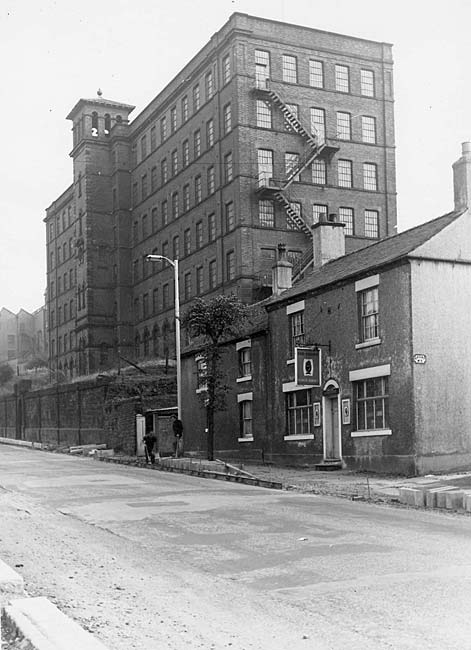 Photograph of Wardle and Davenports’ Big Mill in Mill Street Leek