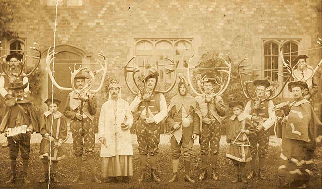 The Abbots Bromley Horn Dance, late 19th cent