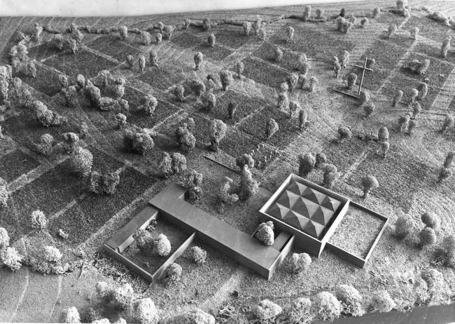 Model of the proposed German Military Cemetery on Cannock Chase