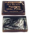 Jet black mourning pins 19th century image link