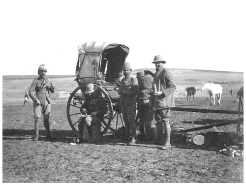 1st South Staffords on the road to Bethlehem, Boer War image
