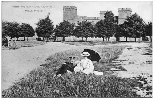A view of the Keep taken from Whittington Heath, circa 1910 image
