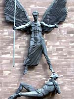 Angel & Devil statue