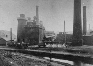 Apedale Ironworks near Chesterton, north-west of  Newcastle-under-Lyme, ?late 19th  century 
